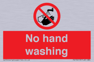 No hand washing